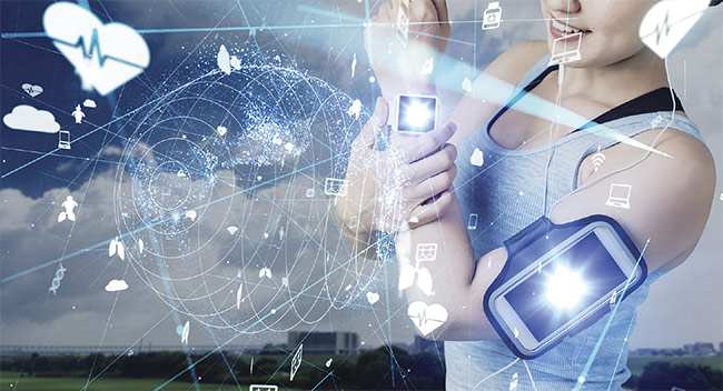 Wearable technologies will be a component of the discussion during this year’s BioPhotonics Congress in April, organized by Optica. Courtesy of iStock.com/metamorworks.