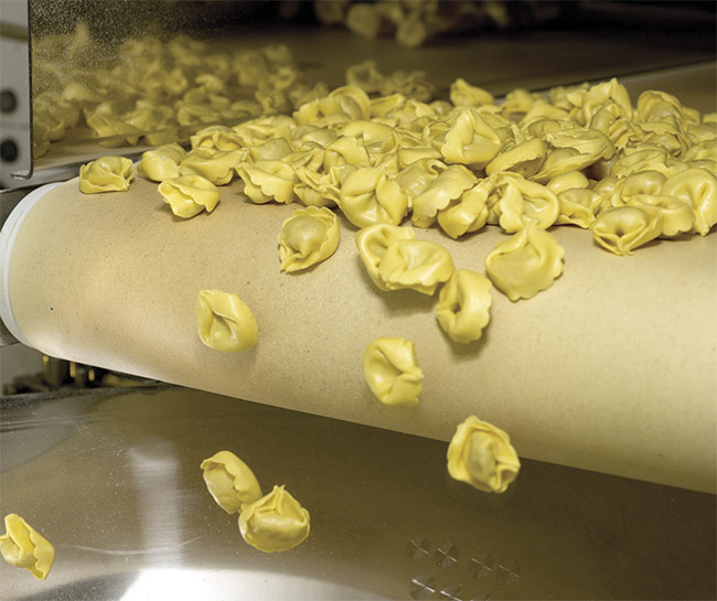  Machine vision can also be used to detect irregular pasta (top) and the sugar ends defect that can afflict potatoes (bottom). Courtesy of Teledyne DALSA.