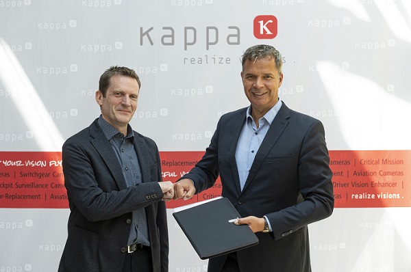 Michael Schmid (left), as of now Director Innovations at Kappa, and Johannes Overhues, co-partner, and CEO Kappa optronics GmbH. Courtesy of Kappa optronics. 