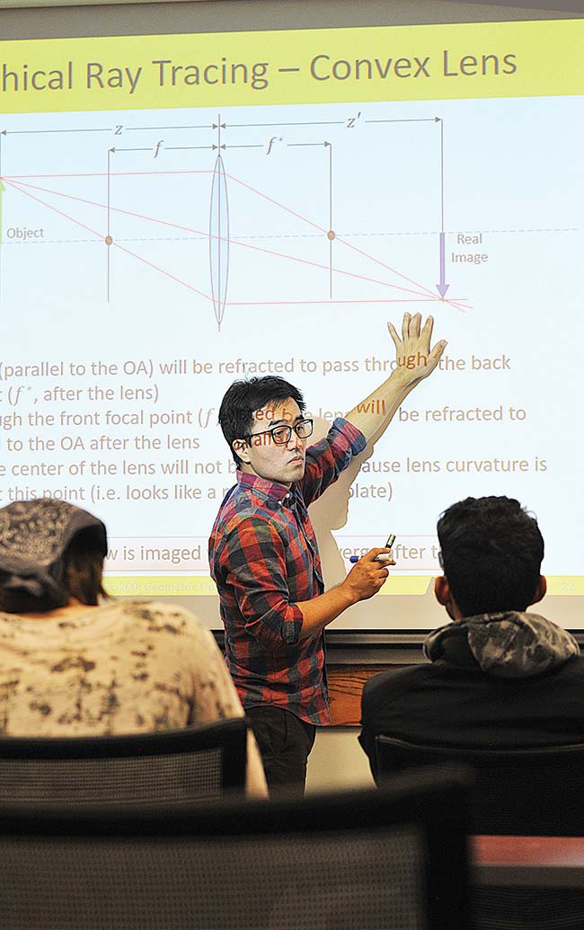 Assistant professor Kyu Young Han teaches optics and photonics at CREOL, The College of Optics and Photonics at the University of Central Florida. Courtesy of University of Central Florida.