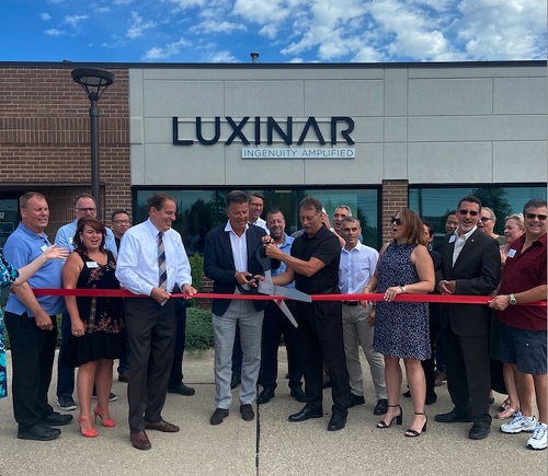Luxinar USA ribbon-cutting ceremony. Courtesy of Luxinar. 