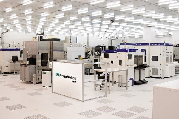 Fraunhofer's 4000 m² clean room at the Center for Advanced CMOS & Heterointegration Saxony. Courtesy of Fraunhofer IPMS.