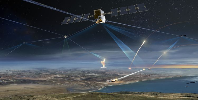 T1TRK will detect, identify and track hypersonic weapons and other advanced missiles from their earliest stages of launch through interception. Courtesy of Northrop Grumman.