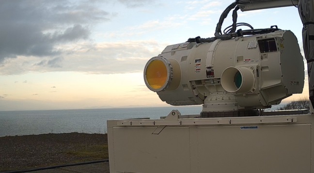 Dragonfire laser on trials range. Courtesy of MBDA.