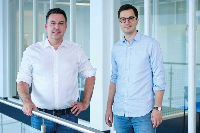 Sill Optics CEO Christoph Sieber, left, and Benjamin Sauter, CFO. Courtesy of Sill Optics. 