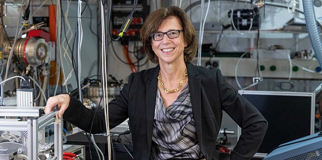 ETH Zurich physics professor Ursula Keller is the recipient of the 2022 Swiss Science Prize Marcel Benoist. Courtesy of Heidi Hostettler, ETH Zurich.