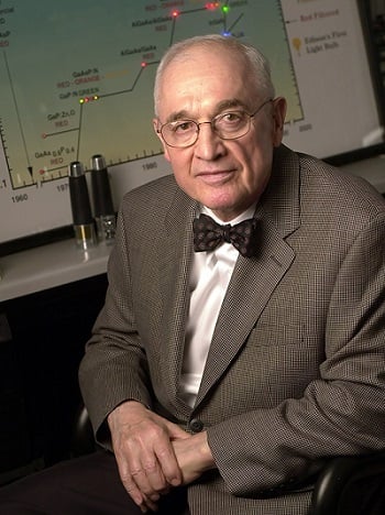 Nick Holonyak Jr., inventor of the first visible spectrum LED, among other innovations, died Sept. 18 at the age of 93. Courtesy of the University of Illinois. 