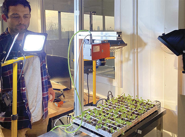 Duccio Piovani, head of data science and AI at Milan-based Agricola Moderna, in the company’s lab. Courtesy of Agricola Moderna.