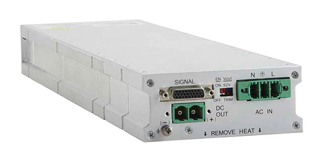 Powering laser functions requires incredibly large energy transfers. But the limited space in industrial processes puts a premium on the footprint of power conversion and distribution equipment. Evaluating the power capacity of rectifiers relative to their form factor can help guide engineers’ decisions toward the most power-dense option. Courtesy of ABB Power Conversion.