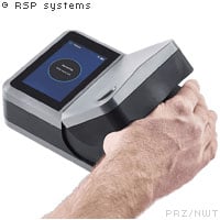 TRUMPF and RSP Systems partnered to make blood glucose monitoring easier for people with diabetes. The solution aims to pair TRUMPF VCSELs with RSP Systems' optical, sensor-based monitoring devices, incorporated into an on-wrist device. The partnership builds on existing Touch Glucose Monitoring (TGM) technology from RSP Systems. Courtesy of 