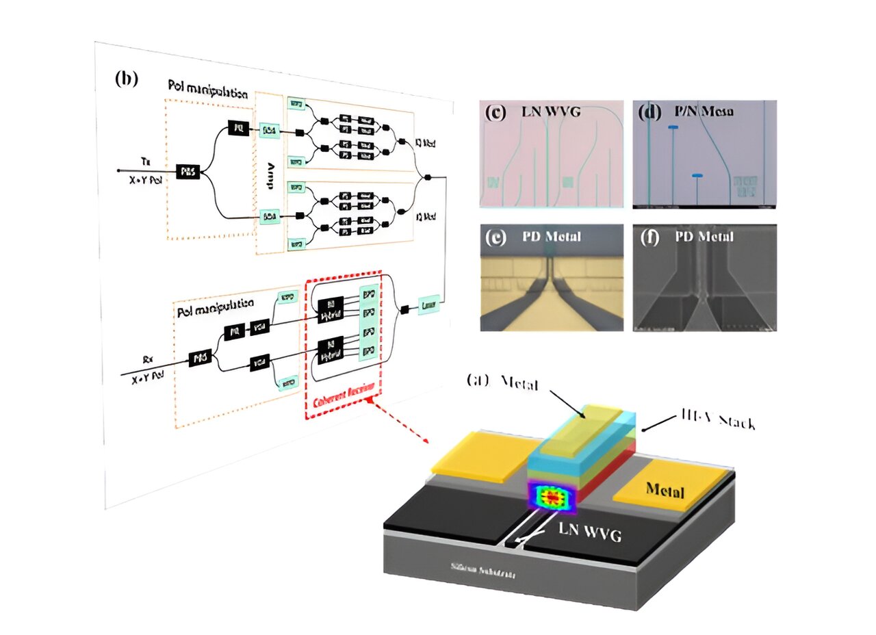 Modified Photodiode Enables Multifunctional, High-Performance PICs