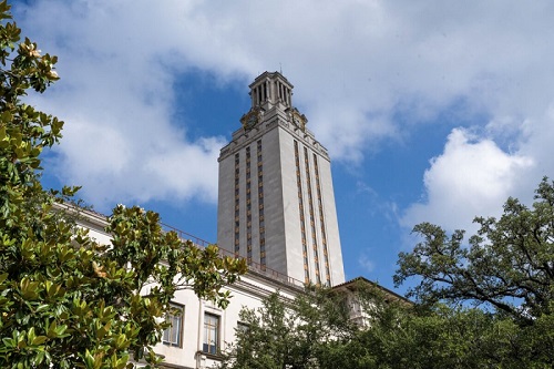 The university’s UT Tower. Courtesy of University of Texas at Austin.