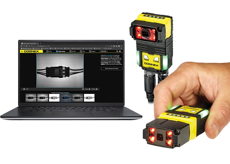 Cognex’s In-Sight SnAPP vision sensor represents a step into a new market for the company: vision sensors. The product is intended to function as a gateway into the In-Sight programming environment and a way to broaden its customer base. Courtesy of Cognex. 