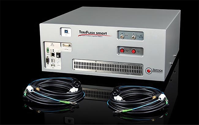 Femtosecond-pulsed lasers are also driving new sources for applications such as terahertz time-domain spectroscopy (THz-TDS). TOPTICA’s most advanced time-domain terahertz platform, for example, employs an ultrafast delay stage to acquire 1600 pulse traces per second. Courtesy of TOPTICA.