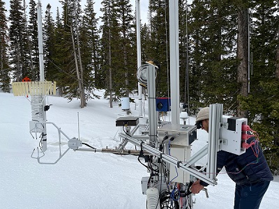 Field site near Salt Lake City where researchers battled 900 inches of snow to collect their data. Courtesy of the University of Utah.