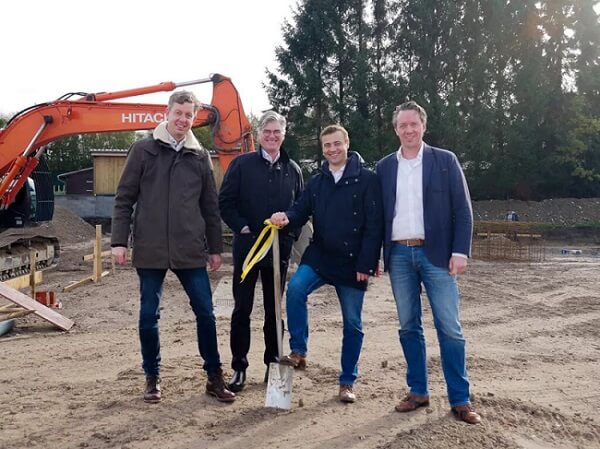 Members of Pulsar’s and infrastructure partner Walbert-Schmitz GmbH & Co. KG’s management at the groundbreaking ceremony. Courtesy of Pulsar Photonics.