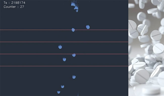 Event-based imaging detects machine vibrations, an indicator of machine health that can be used to determine when to perform preventive maintenance. Courtesy of Prophesee.