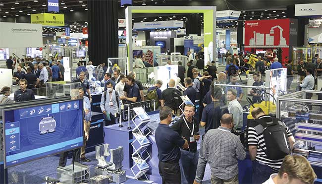Automate 2023 will have more than 600 exhibitors in attendance and is expected to bring in more than 20,000 industry professionals. Courtesy of A3.