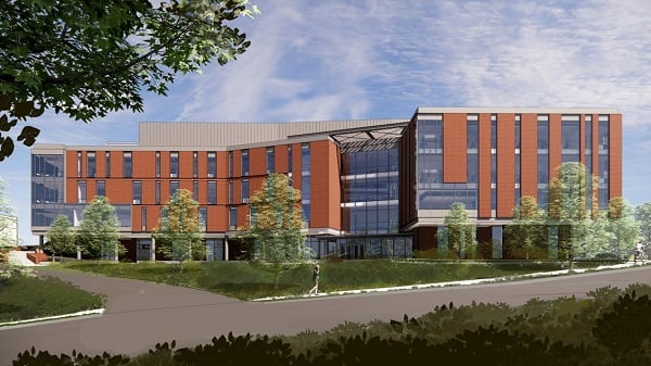 Graphical rendering of Clemson University’s planned Advanced Materials Innovation Complex. Courtesy of Clemson University. 