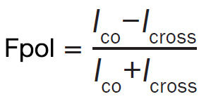 Fpol = Ico-Icross Ico+Icross