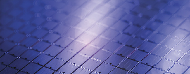 The potential defects in semiconductor wafers can be incredibly small. Line-scan cameras detect defects as small as 8 µm. Courtesy of Stock.com/kynny.