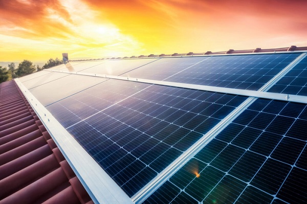 Solar panels could see a big jump in efficiency by incorporating the new material. Courtesy of UT Austin.
