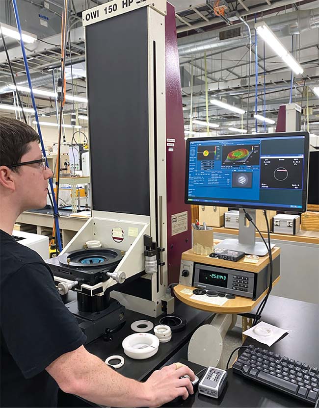 Students in Monroe Community College’s Optical Systems Program Lab gain hands-on training with real-world equipment, such as OptiPro machines. Courtesy of Monroe Community College.