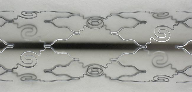 Micromachining cardiac stents is a familiar application for femtosecond lasers due to these sources' suitability for micromachining fine features. Courtesy of MKS Spectra-Physics.