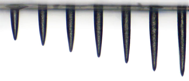 Figure 4. Ultrashort-pulsed (USP) lasers can drill holes into glass without visible damage. Courtesy of Amplitude Laser.