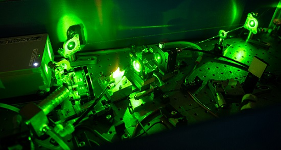 High-density laser-created plasma physics research is conducted at Colorado State University’s Laboratory for Advanced Lasers and Extreme Photonics. A new partnership with Marvel Fusion will expand CSU’s laser research facilities. Courtesy of CSU Photography