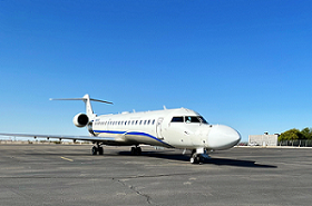 The demonstration of the DSaT was done aboard a CRJ-700 jet. Courtesy of Northrop Grumman Corporation.