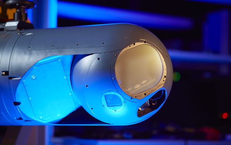 The LITENING Large Aperture targeting pod. Courtesy of Northrop Grumman.