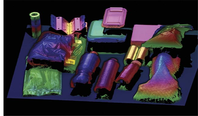 A variety of transparent items and materials using a Zivid 2+ 3D camera. Courtesy of Zivid.