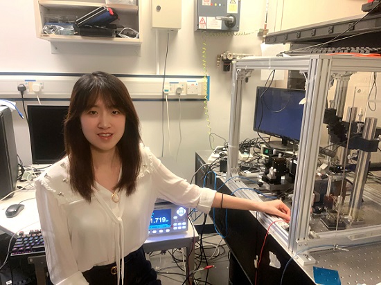 Xue Ying (shown), research assistant professor at Hong Kong University of Sience and Technology, led research which demonstrated an efficient integration technique for the coupling of III-V semiconductors with silicon, paving the way for critical applications in a variety of fields, including supercomputing, AI, biomedicine, automotive applications, and neural and quantum networks. Courtesy of HKUST.