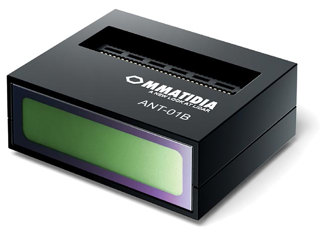 Though simple in appearance, Ommatidia’s high-resolution 3D lidar camera is based on a sensor composed of hundreds of thousands of ommatidia-like photoreceptor cells, like an insect’s eye. Courtesy of Ommatidia.