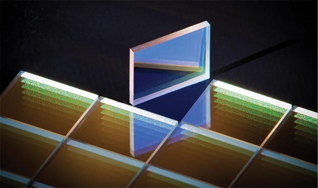 An illustration of VIAVI Solutions’ hydrogenated silicon (Si:H) filters for lidar systems. Courtesy of VIAVI Solutions.