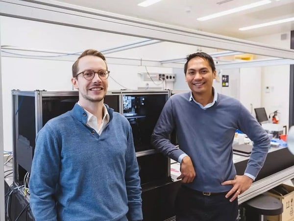 From left: Oryl Photonics co-founders Nathan Dupertuis and Orly Tarun. Courtesy of Oryl Photonics. 