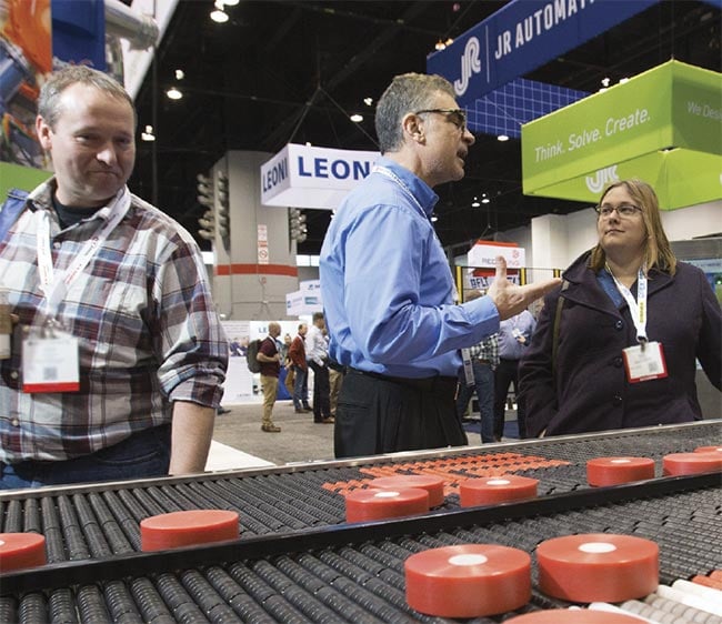 Attendees can expect to see a number of demonstrations of automation on the show floor. Courtesy of A3.