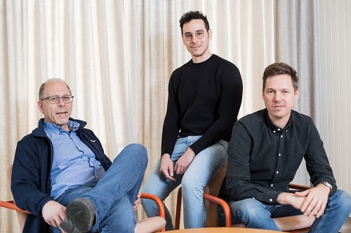 (From left) Isospec Analytics founders Thomas Rizzo, Ahmed Ben Faleh, and Stephan Warnke. Courtesy of Isospec Analytics.