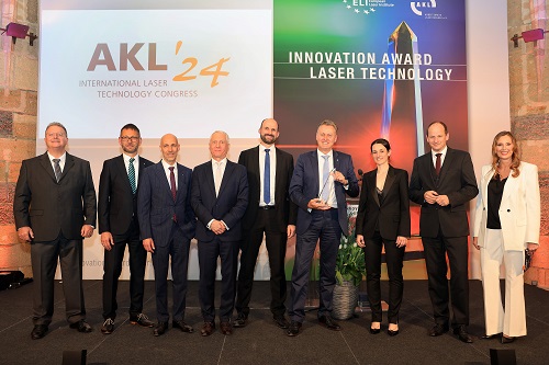 Representatives from all three teams along with representatives of AKL. Courtesy of Arbeitskreis Lasertechnik eV.