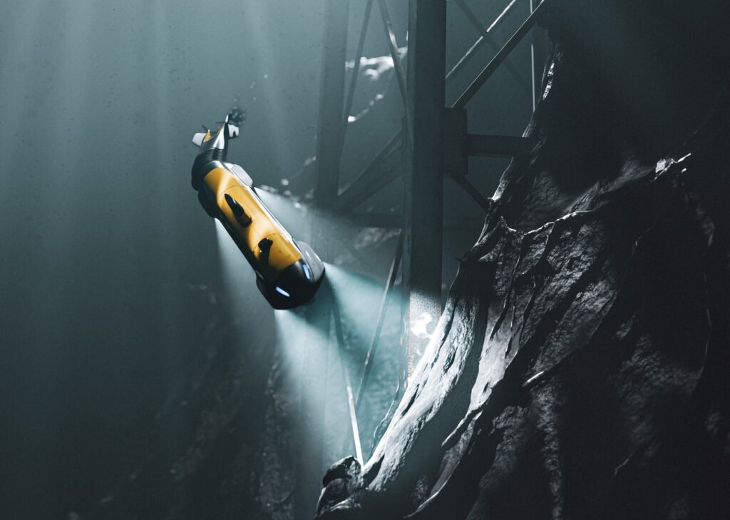 Eelume’s S-Series AUV, which will come equipped with Exail’s Phins Compact C3 INS. Courtesy of Exail.