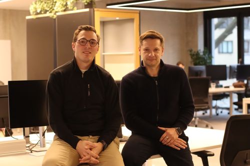 Co-founders of Deltia.ai Max Fischer (left) and Silviu Homoceanu. Courtesy of Deltia.ai.