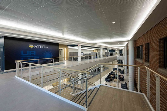 The interior of the 66,000sq.ft. LLE building expansion. Courtesy of the University of Rochester.