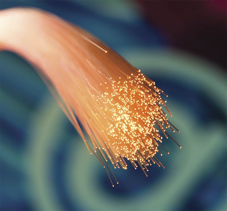 Fiber optic technology is the key to many types of modern medical diagnostics, including neuroimaging. Courtesy of iStock.com/kynny.