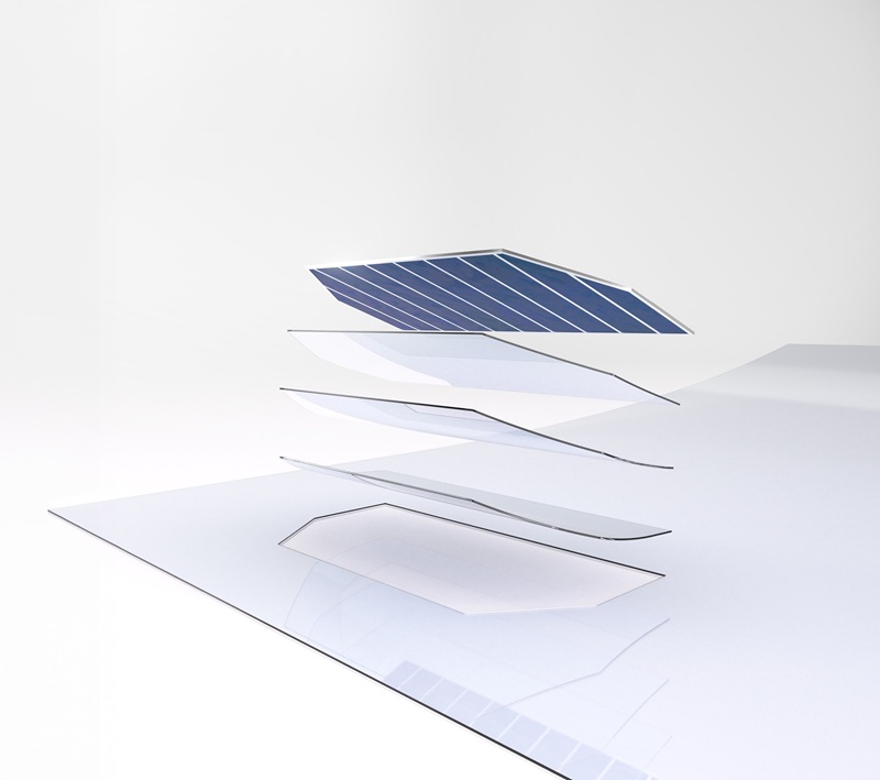 SCHOTT Solar Glass exos provides enhanced radiation resistance and optical performance for simple silicon cells up to III-V multijunction satellite solar cells. Courtesy of SCHOTT.