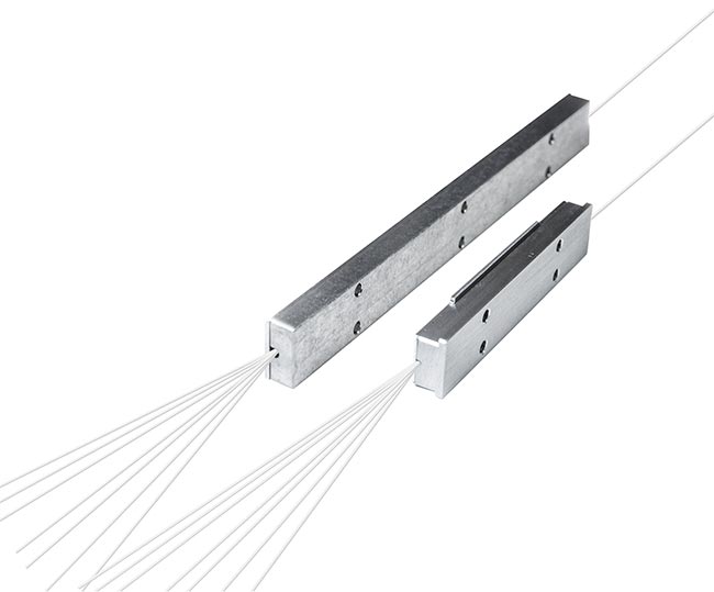 Pump combiners as well as signal combiners are designed for efficient coupling into cladding pumped fibers. These components are essential for certain directed energy laser weapons, which commonly use fiber laser technology. Courtesy of OFS.