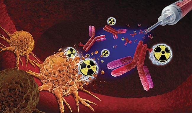 Radioactive particles can be targeted with light in cancer therapy. Courtesy of iStock.com/wildpixel.