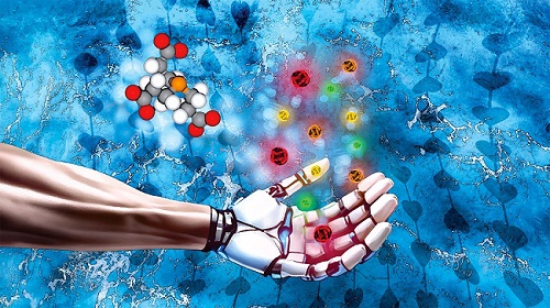 A human-machine interface for crafting on-demand type II-VI quantum dots in water. Courtesy of Michaël Schmitz and CiTOS.