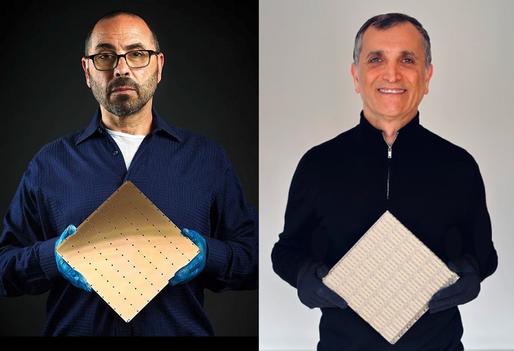 Cerebras Systems CEO Andrew Feldman (left) and Ranovus CEO Hamid Arabzadeh. Courtesy of Cerebras System.