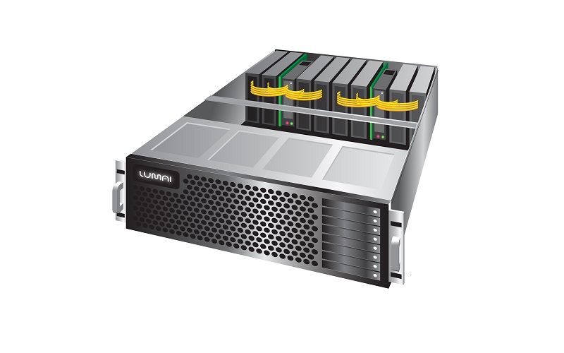 Lumai’s optical processor utilizes low-cost optical components in a PCIe form factor to deliver 50× the performance of silicon processors while using 10% of the power. Courtesy of Lumai.